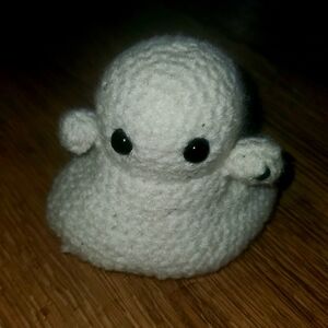 White Small Pet Plush Toy - Cozy Crochet Plush